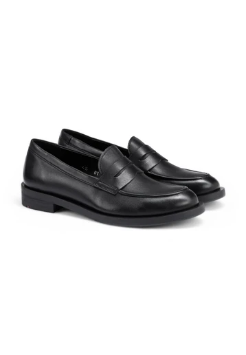 Black smart loafers online