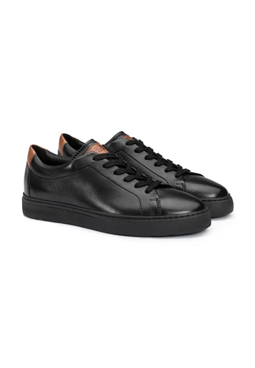 Black leather shoes mens casual online